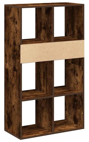 Könyvszekrény füstös tölgy 66x31x112 cm szerelt fa