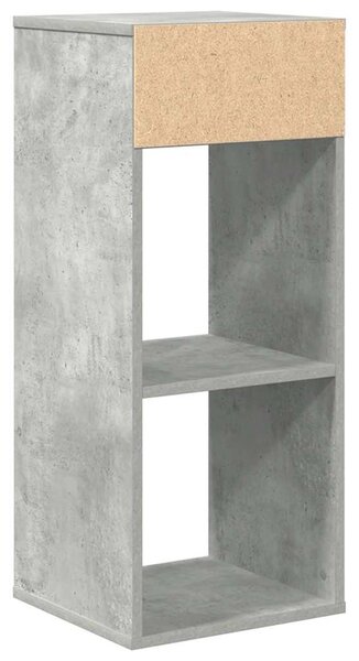 Könyvszekrény betonszürke 34x31x80 cm szerelt fa