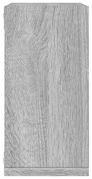 2 db szürke sonoma fali kockapolc 30 x 15 x 30 cm