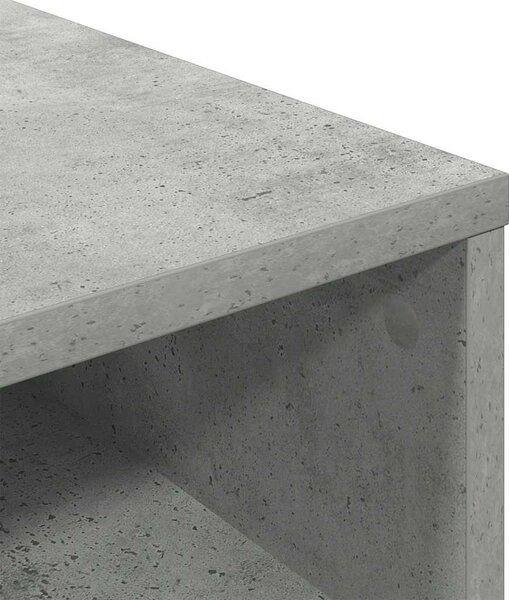Könyvszekrény betonszürke 34x31x80 cm szerelt fa