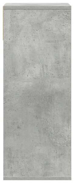 Könyvszekrény betonszürke 34x31x80 cm szerelt fa