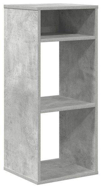 Könyvszekrény betonszürke 34x31x80 cm szerelt fa