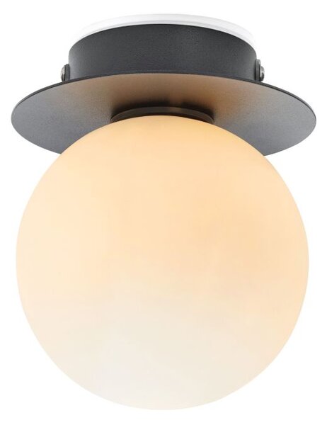 Markslöjd mini mennyezeti/fali lámpa fényforrással fekete/fehér ip44 g9 1x18w