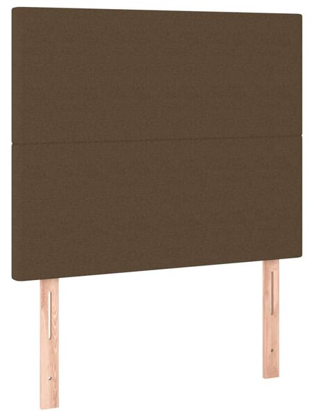 VidaXL sötétbarna szövet ágykeret matrac nélkül 80x200 cm