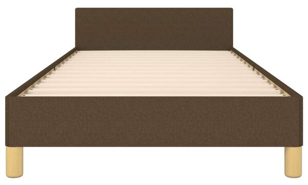 VidaXL sötétbarna szövet ágykeret matrac nélkül 80x200 cm