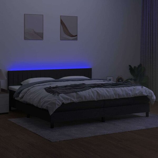 VidaXL Rugós Ágy - LED - 200x200 cm