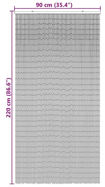 Rovaros ajtófüggöny Bambusz nyomtatás 90x220 cm Bambusz