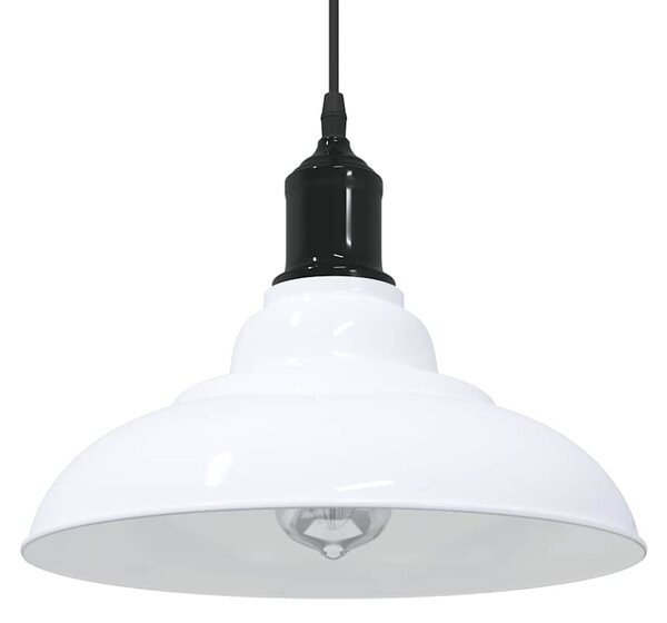 VidaXL függőlámpa Magassága állítható E27 fényes fehér Ø 31 cm fém