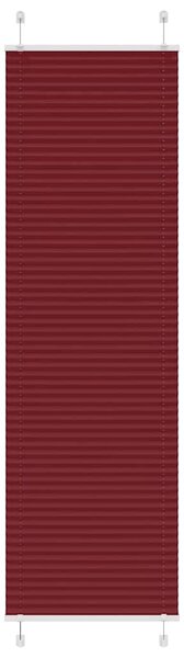 VidaXL pliszírozott redőny Bordeaux piros 55x200 cm szövetszélesség