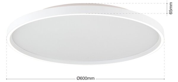 MASCA LED mennyezeti lámpa, fehér, 60 cm