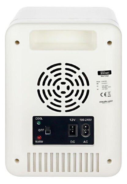 Zilan ZLN1153 mini hűtőszekrény, 36 W, 4 liter kapacitás, hűtésre és melegítésre is alkalmas, 230 V és 12 V üzemelés