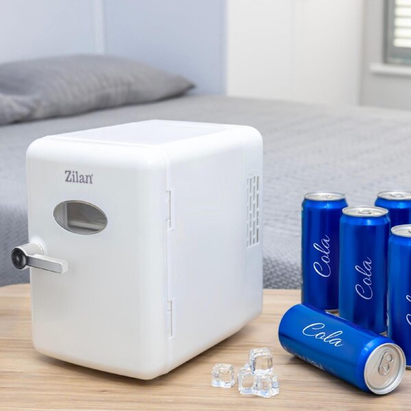 Zilan ZLN1153 mini hűtőszekrény, 36 W, 4 liter kapacitás, hűtésre és melegítésre is alkalmas, 230 V és 12 V üzemelés
