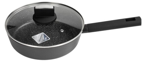 Zilan ZLN0874 Spotty Chef magasfalú serpenyő fedővel, 24 cm, 2,4 literes, tapadásmentes bevonat