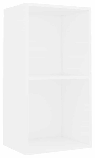 Fehér szerelt fa könyvespolc 40x30x76,5 cm