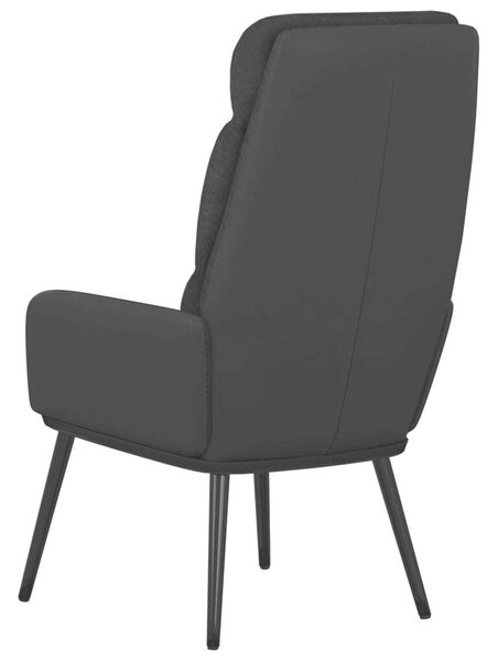 VidaXL Fekete Szövet Pihenőfotel - 70x77x98 cm