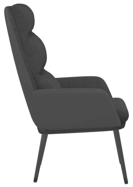 VidaXL Fekete Szövet Pihenőfotel - 70x77x98 cm