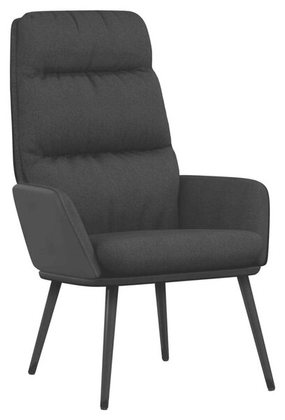 VidaXL Fekete Szövet Pihenőfotel - 70x77x98 cm