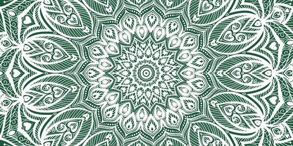 Kép harmónia Mandala zöld alapon