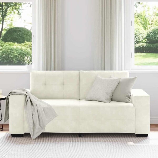 Krém bársony loveseat kanapé 180x77x82 cm