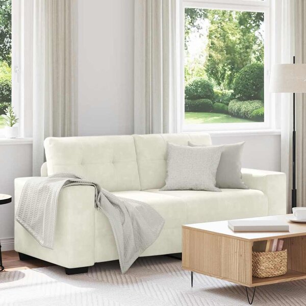 Krém bársony loveseat kanapé 180x77x82 cm