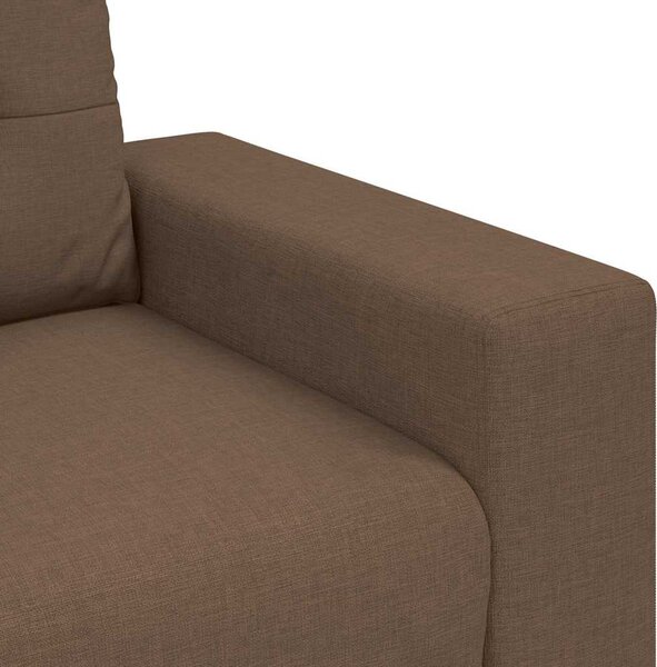 Barna szövet loveseat kanapé 180x77x82 cm