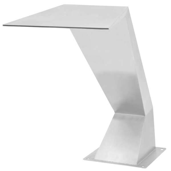 VidaXL ezüstszínű rozsdamentes acél medence-szökőkút 64 x 30 x 52 cm