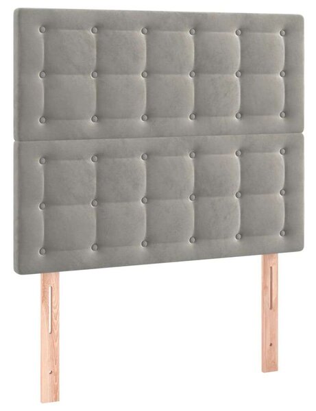 VidaXL Bársony Ágy Matraccal - 100x200 cm