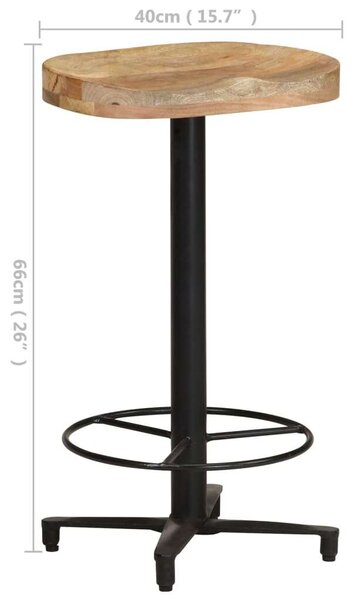VidaXL Mangófa Bárszék - 2 db - 66 cm