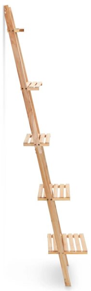 Cédrusfa létra fali polc 41,5 x 30 x 176 cm