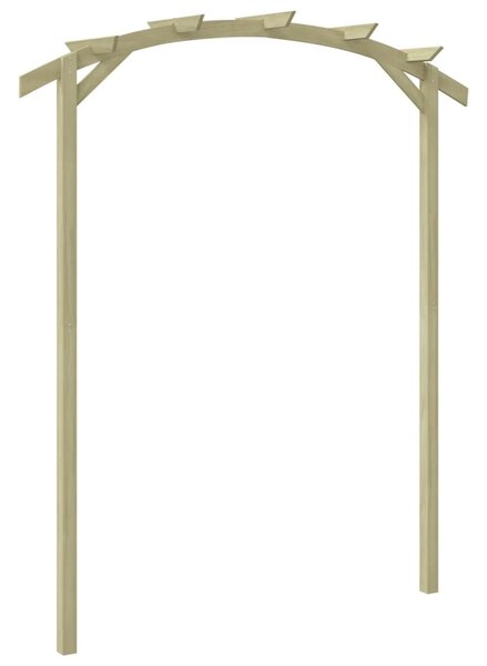 Kerti pergola impregnált fenyőfalécekből 180 x 210 x 40 cm