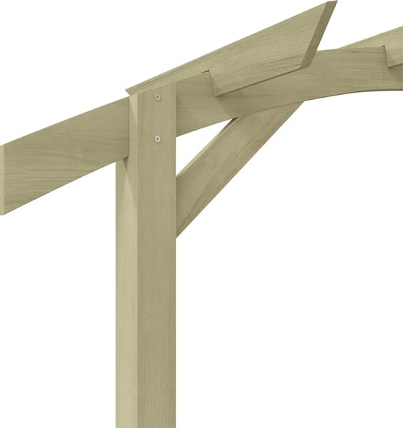 Kerti pergola impregnált fenyőfalécekből 180 x 210 x 40 cm