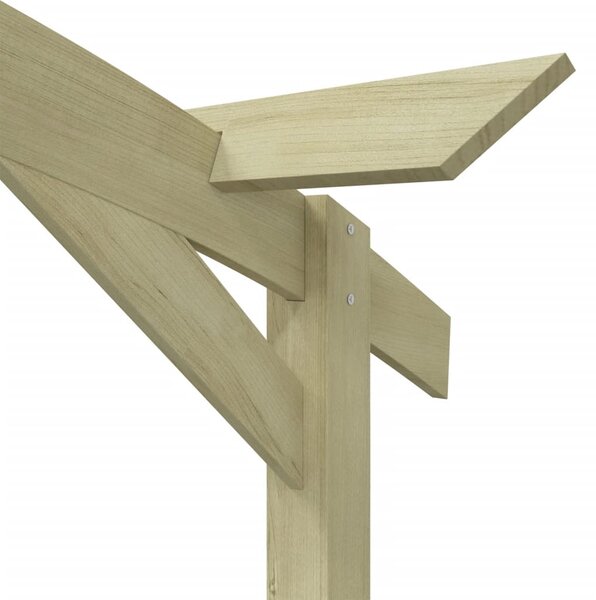 Kerti pergola impregnált fenyőfalécekből 180 x 210 x 40 cm