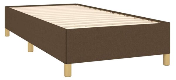 VidaXL sötétbarna szövet rugós ágy matraccal 100 x 200 cm