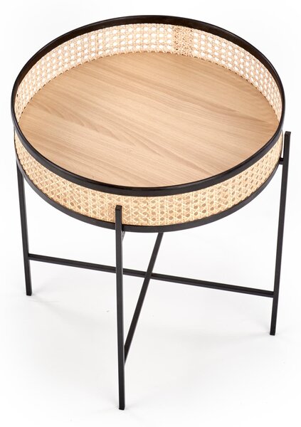 Rattan dohányzóasztal LANIPA 50x55 cm