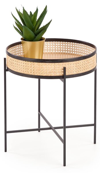 Rattan dohányzóasztal LANIPA 50x55 cm