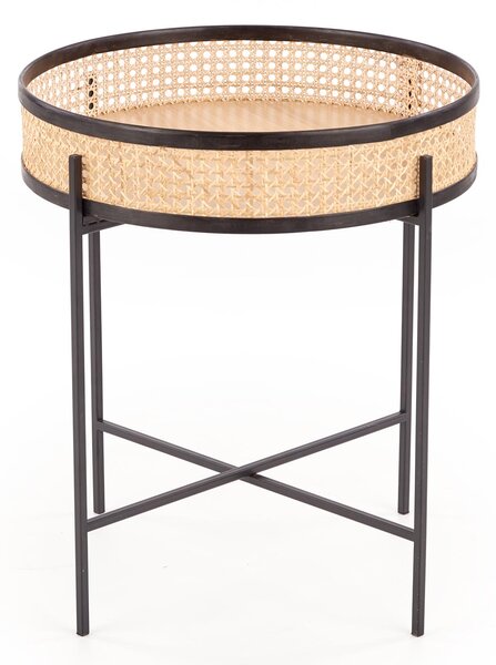 Rattan dohányzóasztal LANIPA 50x55 cm