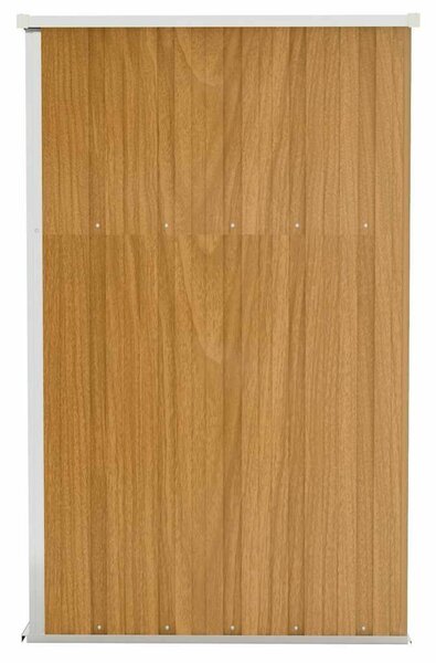 VidaXL barna acél falhoz erősíthető kerti fészer 118x100x178 cm