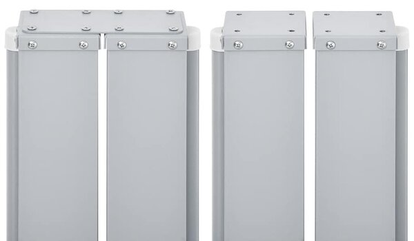 Antracitszürke behúzható oldalsó napellenző 100 x 1000 cm