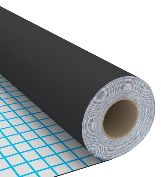 Fekete öntapadó PVC bútorfólia 500 x 90 cm