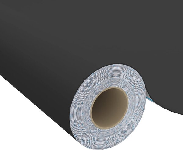 Fekete öntapadó PVC bútorfólia 500 x 90 cm