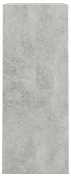 2 szintes betonszürke forgácslap könyvszekrény 80x30x76,5 cm