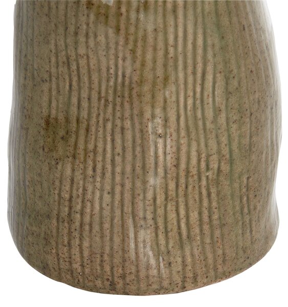 Virágtartó váza CALAMUS Kőcserép 28 cm Zöld