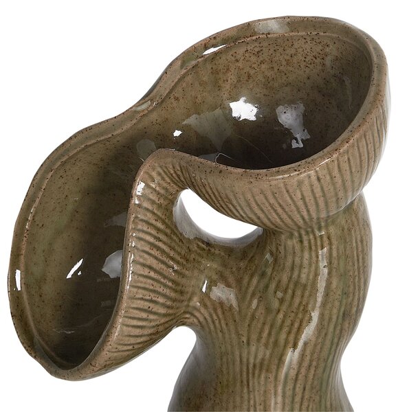 Virágtartó váza CALAMUS Kőcserép 28 cm Zöld