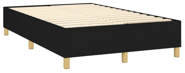 VidaXL LED-es Ágy Matraccal - Fekete - 120x200 cm