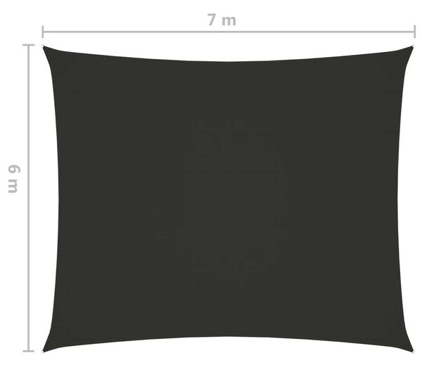VidaXL Napvitorla - Oxford Szövet - 6x7m, Antracitszürke
