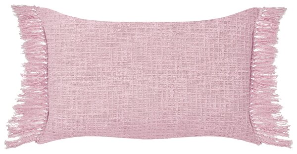 2 db díszpárna TANSY Pamut 40 x 60 cm Rózsaszín Egyszínű