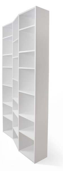 Fehér könyvespolc 108x224 cm Valsa – TemaHome