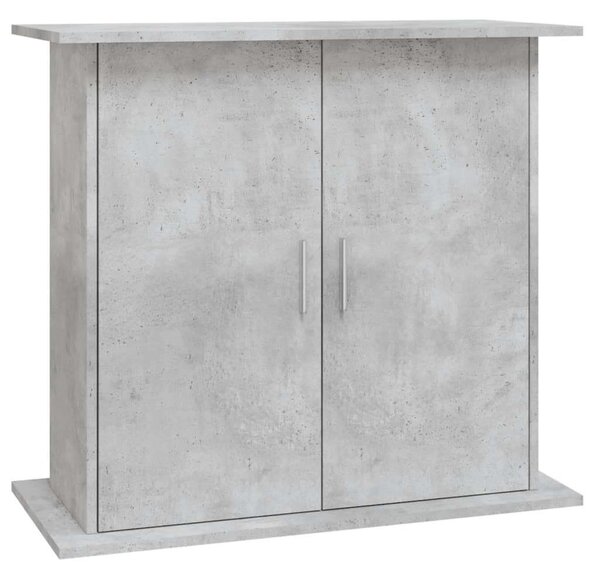 Betonszürke szerelt fa akváriumi állvány 81x36x73 cm