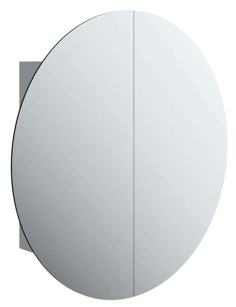 VidaXL Kerek LED-es Fürdőszobaszekrény - 54x54x17,5 cm
