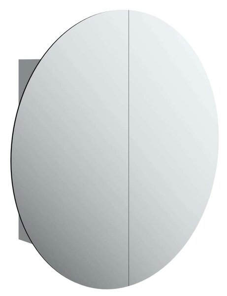VidaXL Kerek LED-es Fürdőszobaszekrény - 54x54x17,5 cm